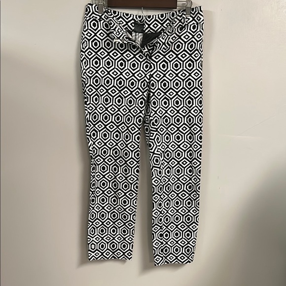 Black and White Geometric Pattern Pants - Picture 1 of 4
